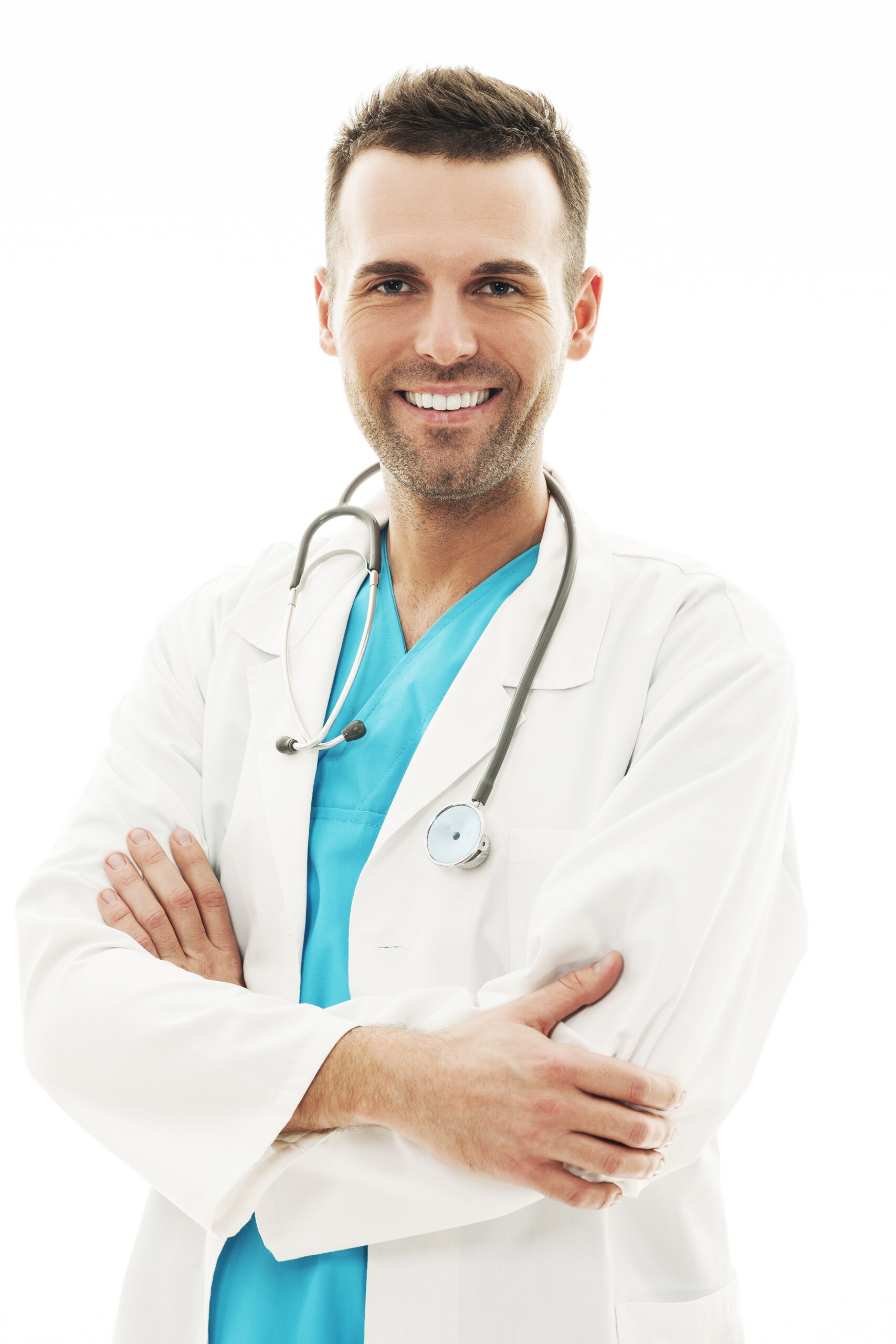 portrait of confident male doctor